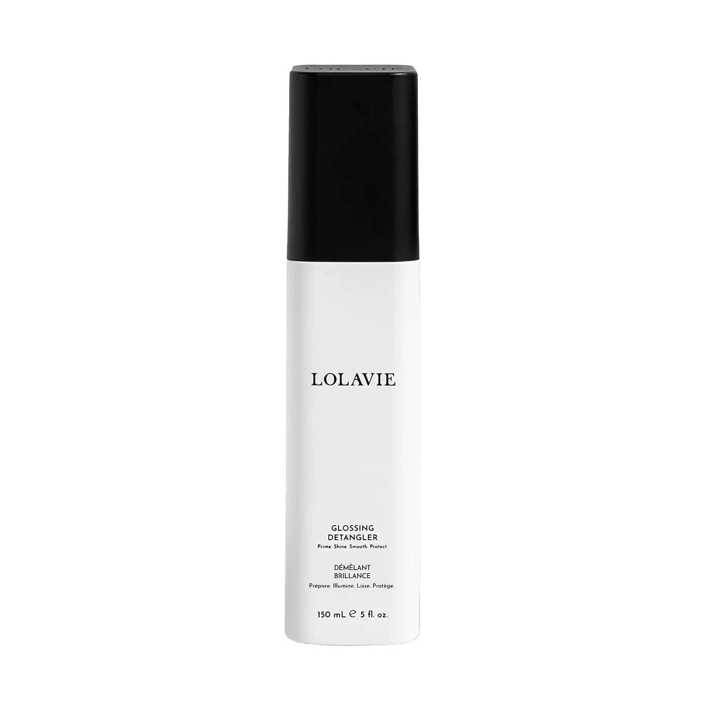 LolaVie Glossing Detangler - 5 oz - Delivers 15x Softer, Smoother Hair &amp; 99% Reduction in Flyaways - 450-Degree Heat Protectant - Color Safe - All Hair Types