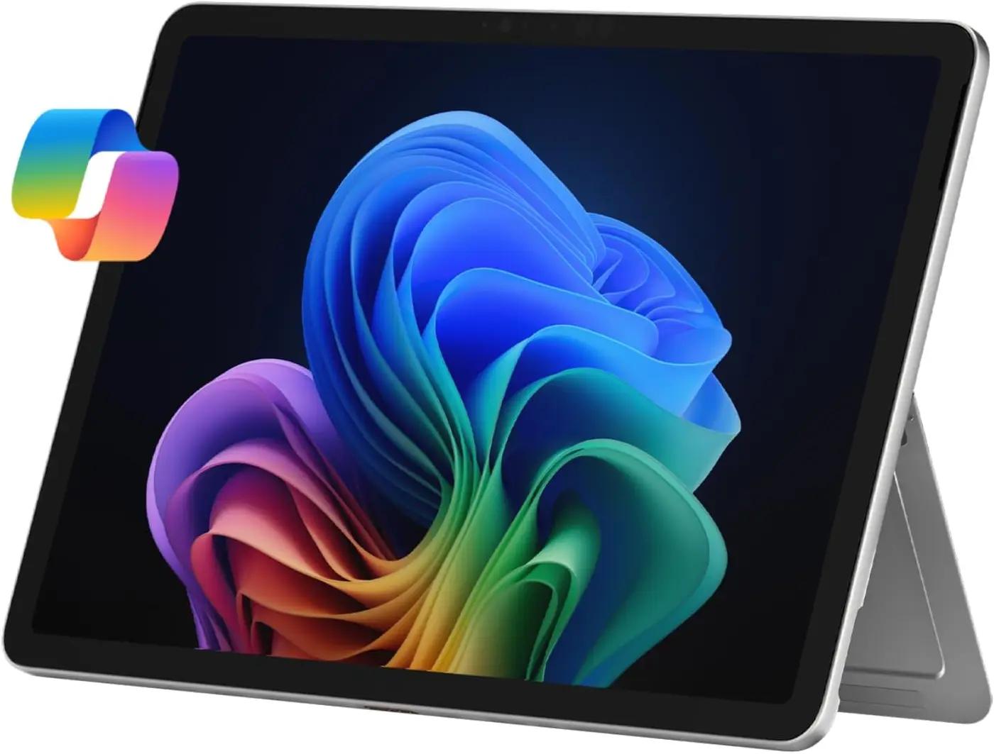 Microsoft Surface Pro 2-in-1 Laptop/Tablet (2025), Windows 11 Copilot+ PC, 12" Touchscreen Display, Snapdragon X Plus (8 Core), 16GB RAM, 256GB Storage, Platinum ENERGY STAR EPEAT