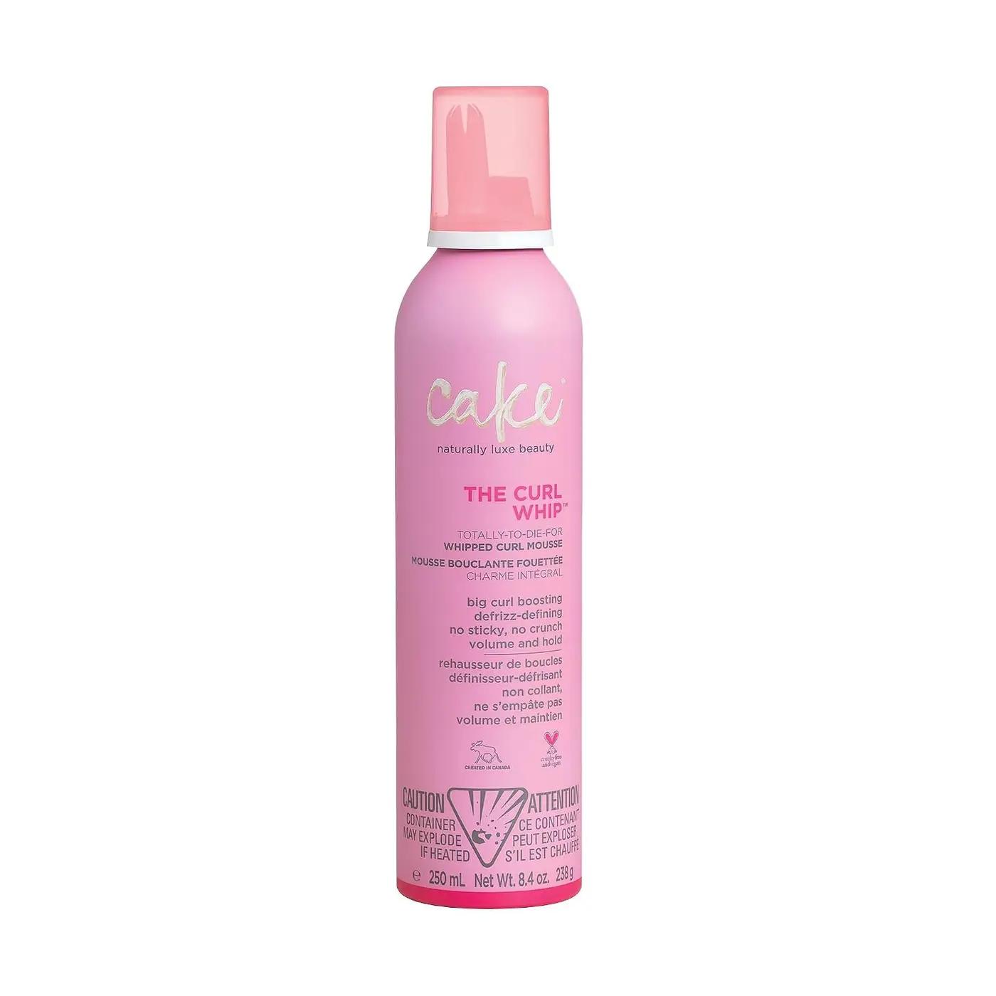 Cake Beauty Whipped Curl Defining &amp; Volumizing Mousse – Aloe Vera Vitamin E for Flexible Hold - Vegan No Heat Curls Wavy Curly Hair Sulfate Cruelty Free Products For Women