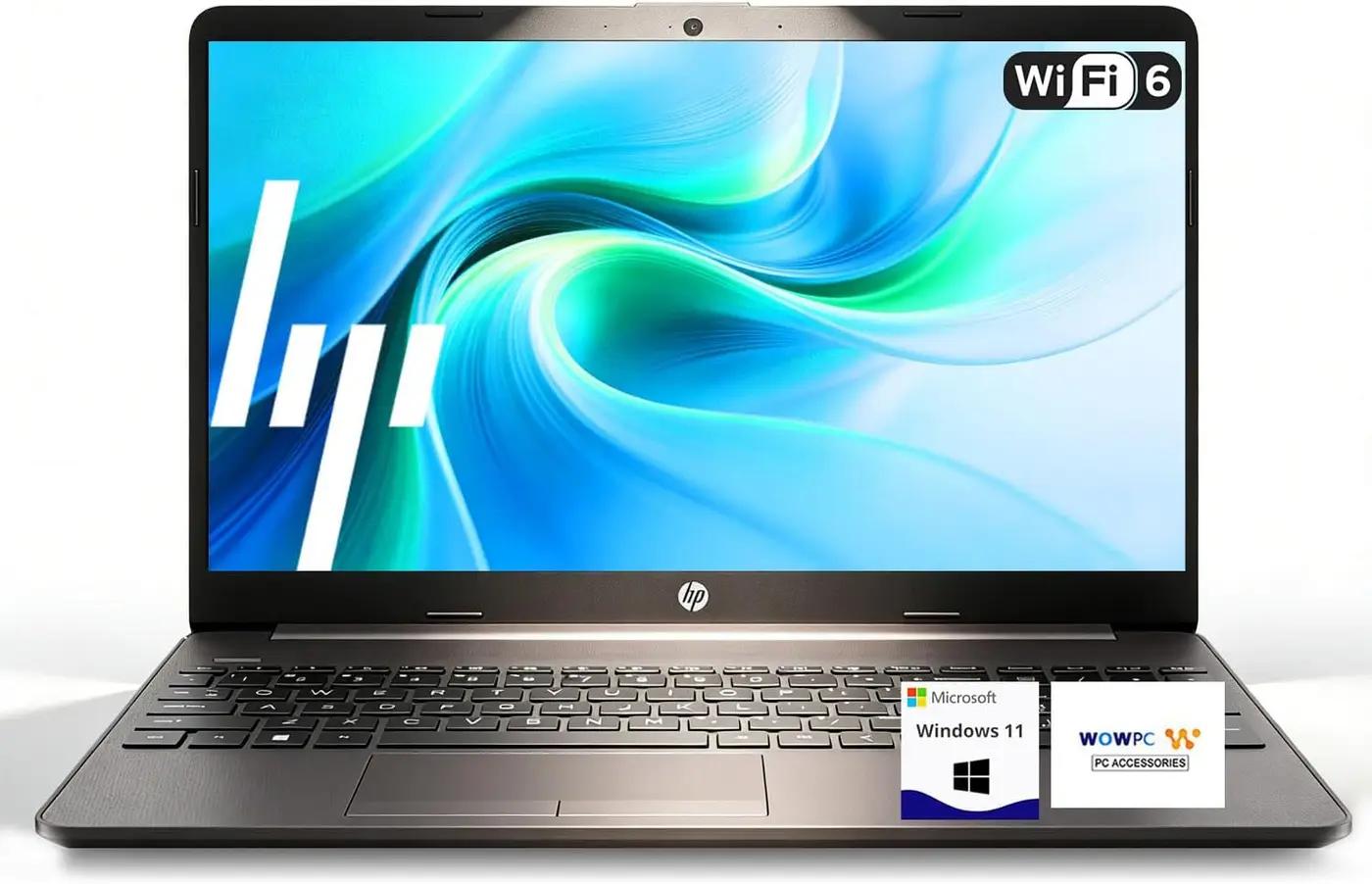HP Ultrabook Laptop with Copilot AI • 2026 Edition • Latest Intel 4-Core N150 CPU • 16GB RAM • 128GB SSD + 1TB Cloud Storage • Microsoft 365 • Windows 11 • Thin &amp; Portable • w/o Mouse