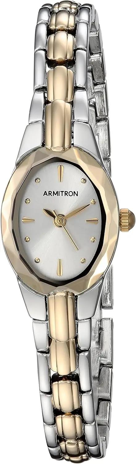 Armitron Women's Oval Faceted Crystal Bracelet Watch