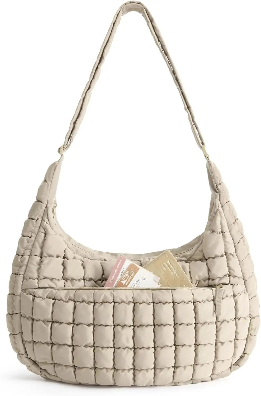 BAGSMART Quilted Crossbody Bag for Women, Lightweight Puffer Purse for Travel, Daily Use &amp; Work
