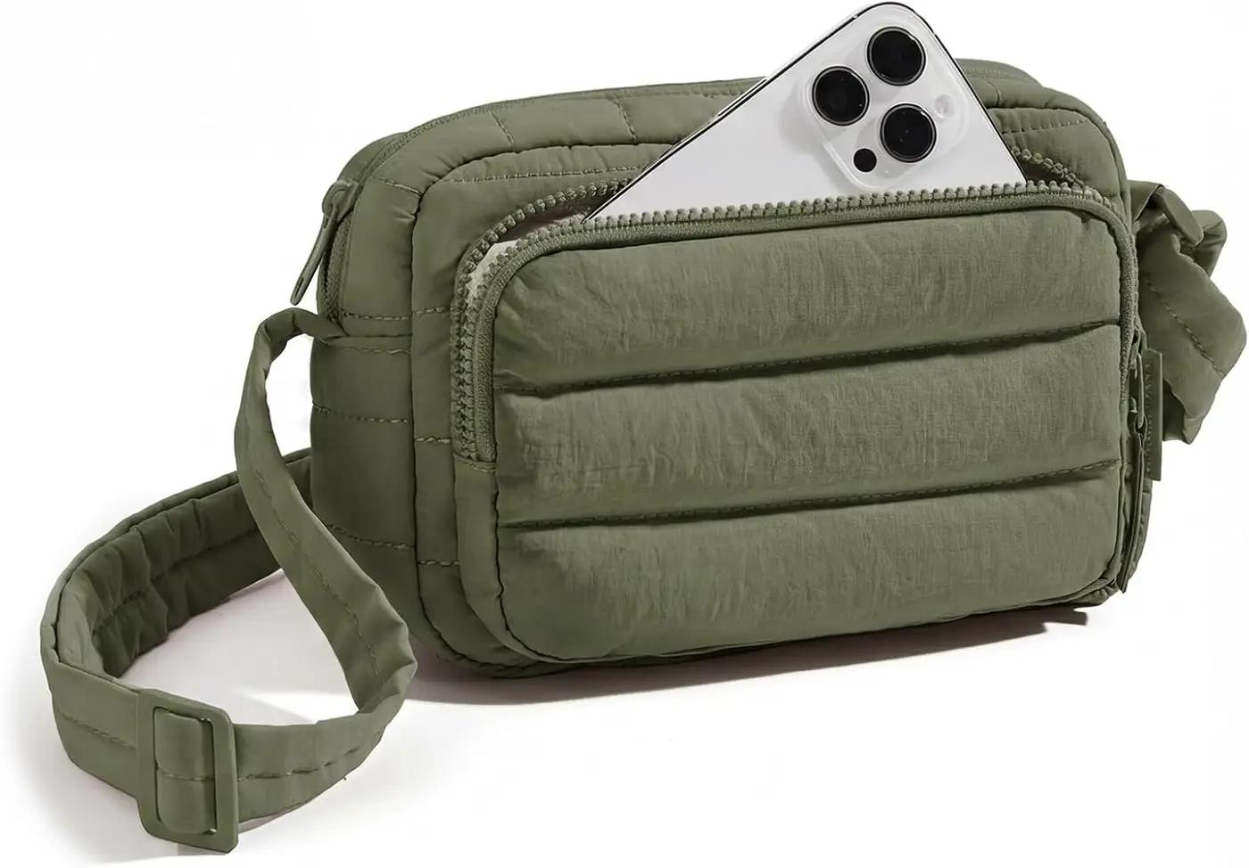 BAGSMART Crossbody Bags for Women, Puffer Crossbody Purses for Women with RFID Blocking Slots, Handbags Wallet Small Purse