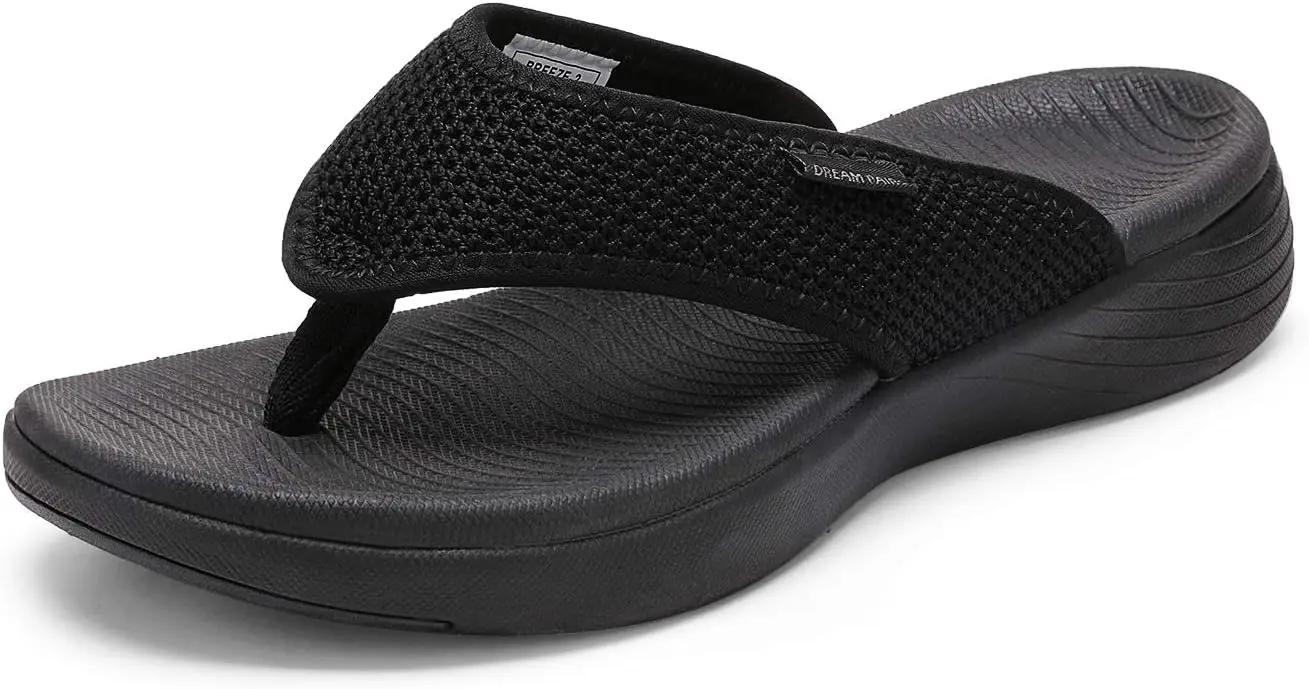 DREAM PAIRS Women's Arch Support Soft Cushion Flip Flops Thong Sandals