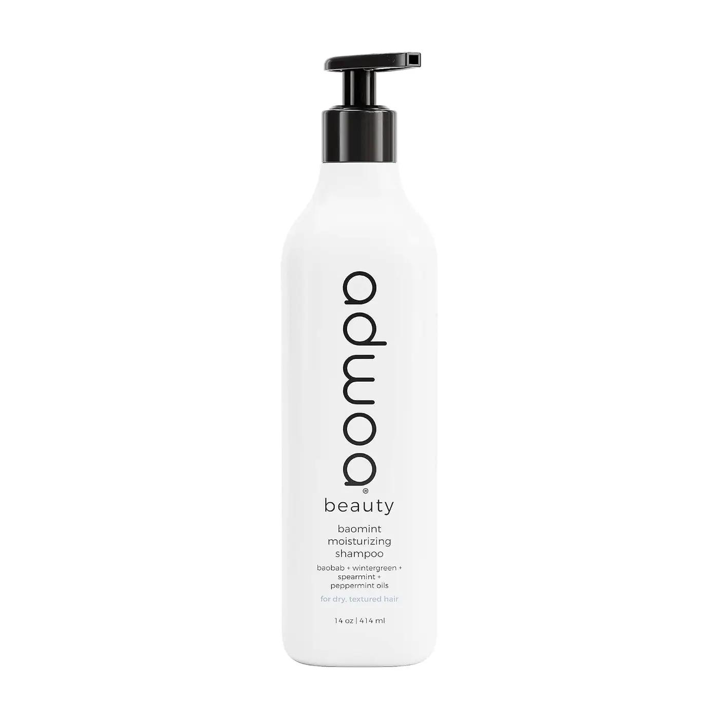 adwoa beauty - Baomint Moisturizing Shampoo for Dry, Textured Hair | Sulfate-Free Cleanser | Baobab, Wintergreen, Peppermint &amp; Castor Oils for Scalp Hydration &amp; Curl Definition (14 oz)