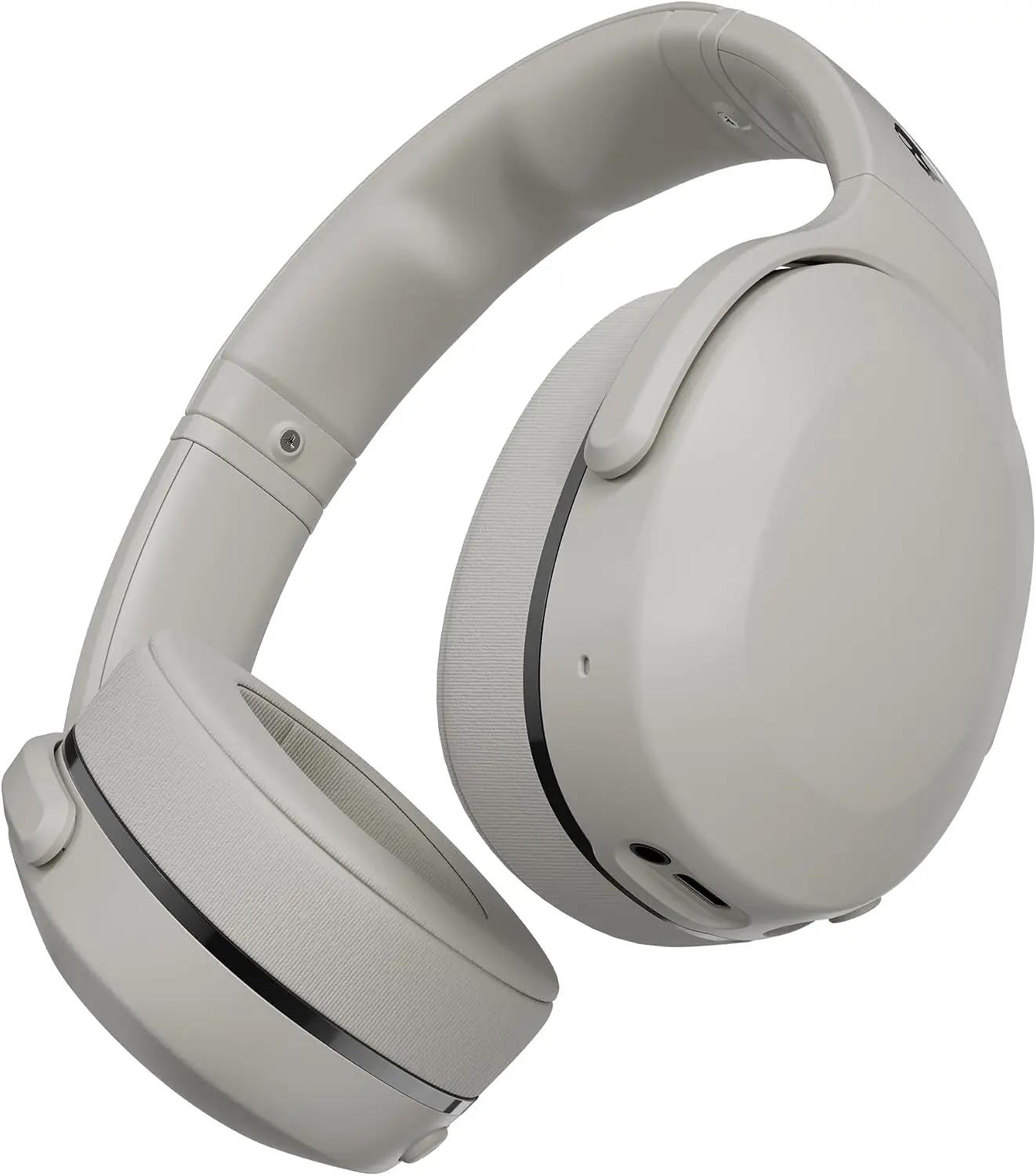 Skullcandy Crusher 540 Active Wireless Bluetooth Headphones with Multi-Sensory Bass, Noise Isolating Over-Ear Fit, Sweat and Water Resistant, 40 Hours Battery, Microphone for iPhone Android - Concrete