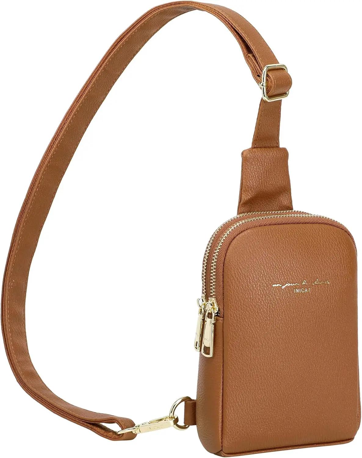 INICAT Small Sling Bag for Women Everyday &amp; Travel Crossbody Bags Lightweight Cross Body Purses Vegan Leather Global Recycled Standard