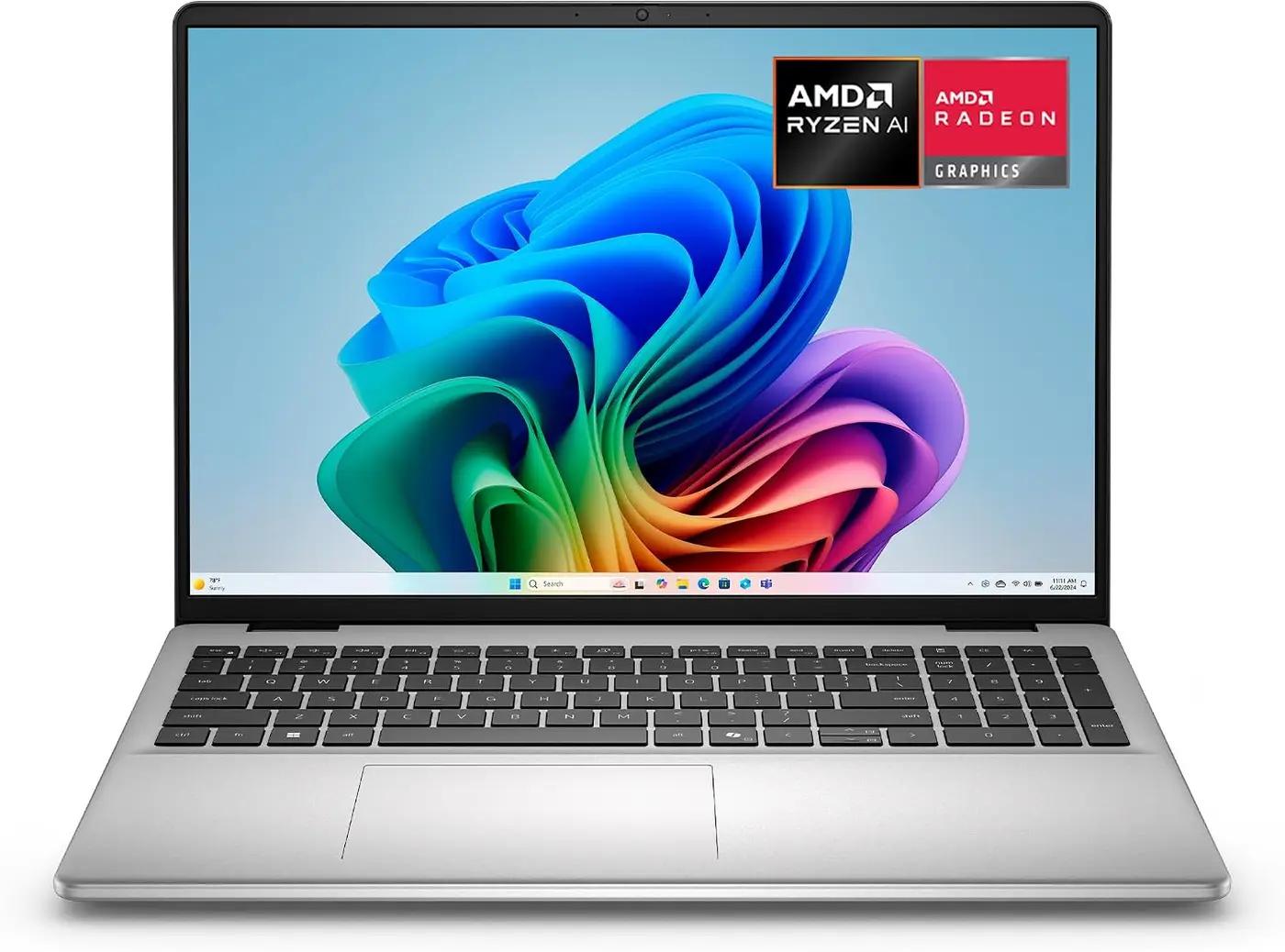 Dell 16 Laptop DC16256-16.0-inch 16:10 2K Touchscreen Display, AMD Ryzen AI 7 350 Processor, AMD Radeon Graphics, 32GB Memory, 1TB SSD, Windows 11 Home, Copilot+, Onsite Service, Platinum Silver ENERGY STAR