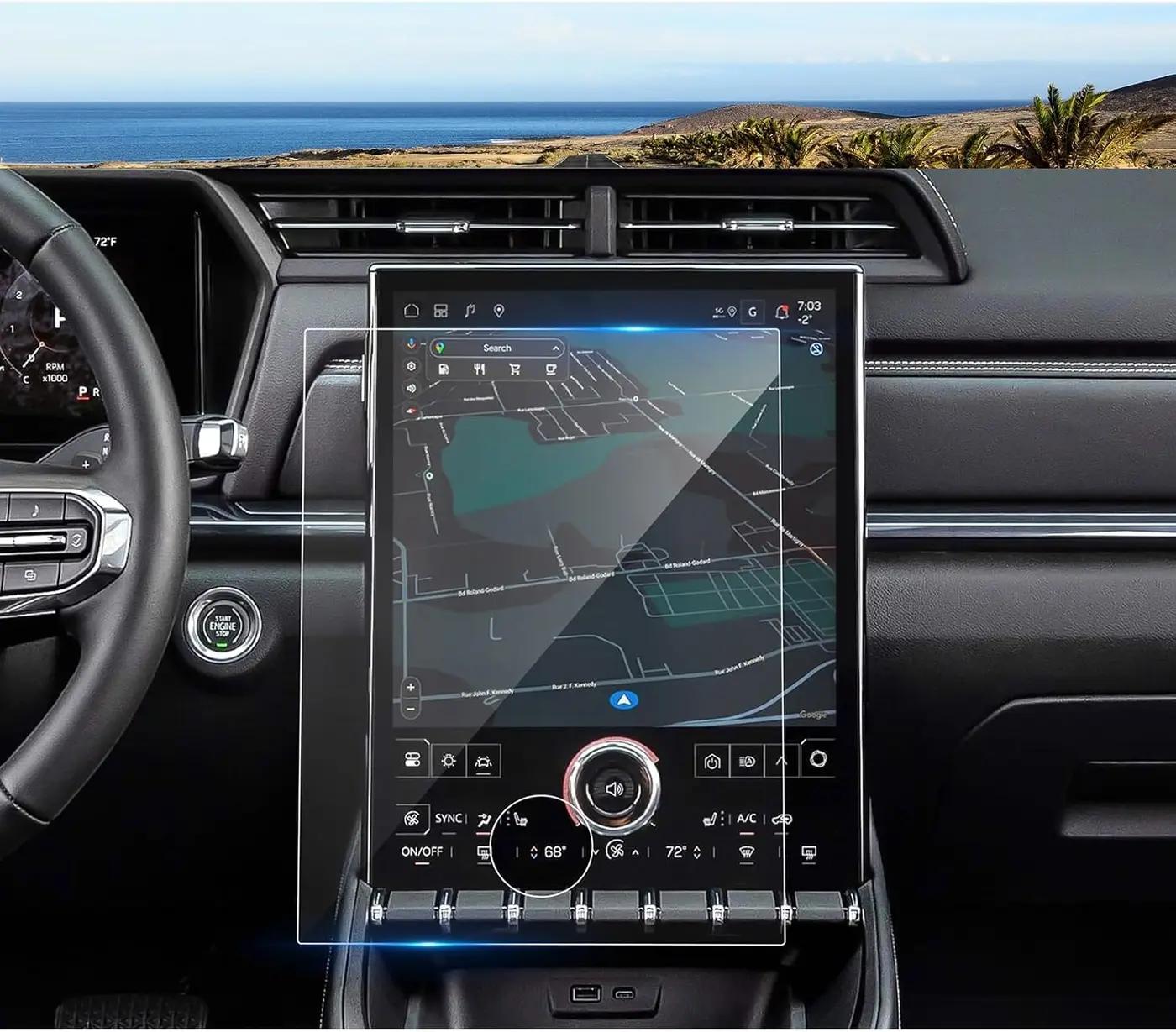 2025 2026 Terrain Screen Protector for GMC Terrain (Elevation/Denali/AT4) 15-inch Touchscreen, 9H Tempered Glass 2026 2025 Terrain Accessories Anti-Scratch&amp;HD Transparen 15" Global Recycled Standard