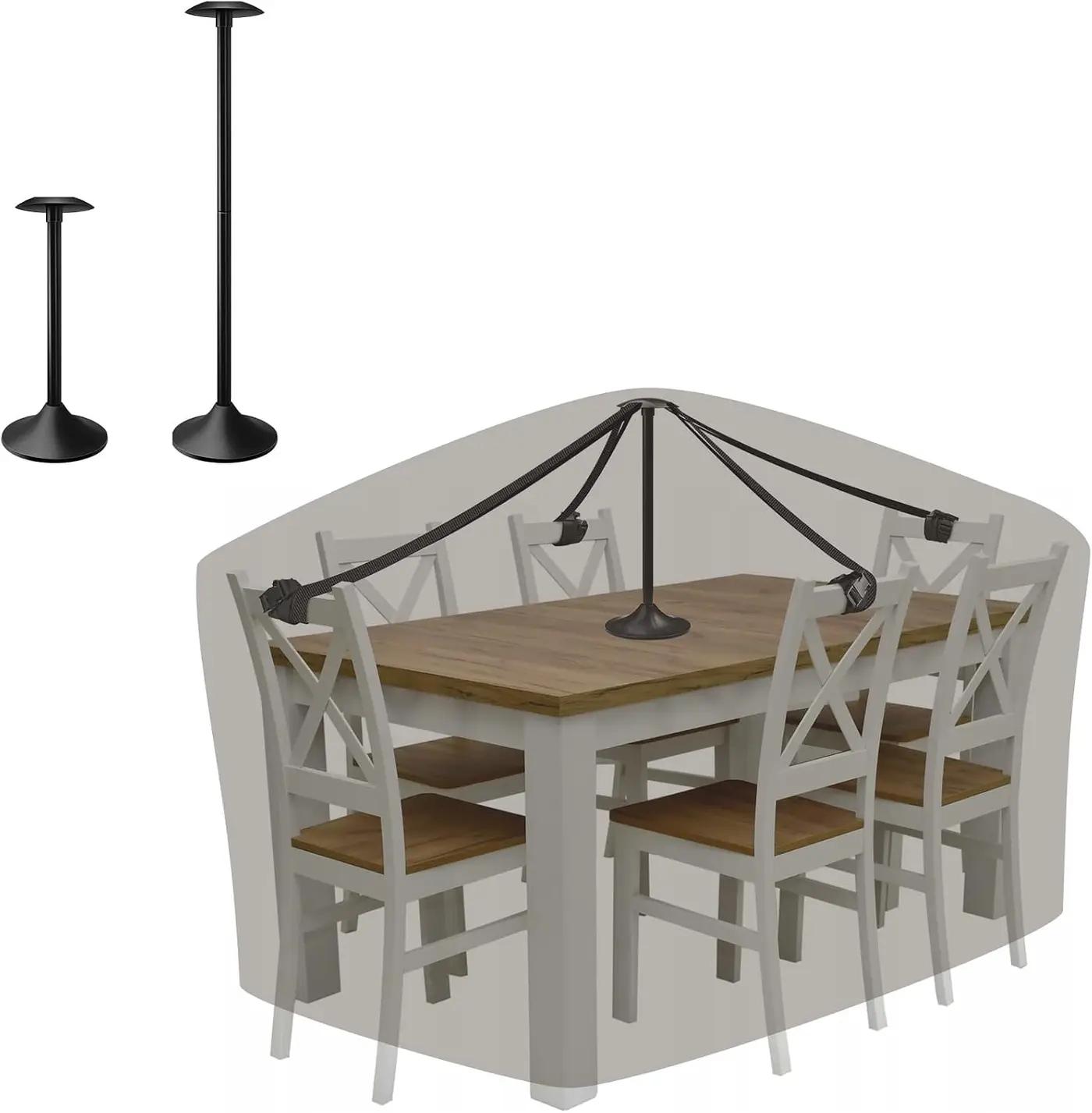 ULTCOVER Anti-Sag Adjustable Height Patio Furniture Cover Support Pole 15-27 Inches Prevents Water Pooling, Fallen Leaves and Dust Buildup