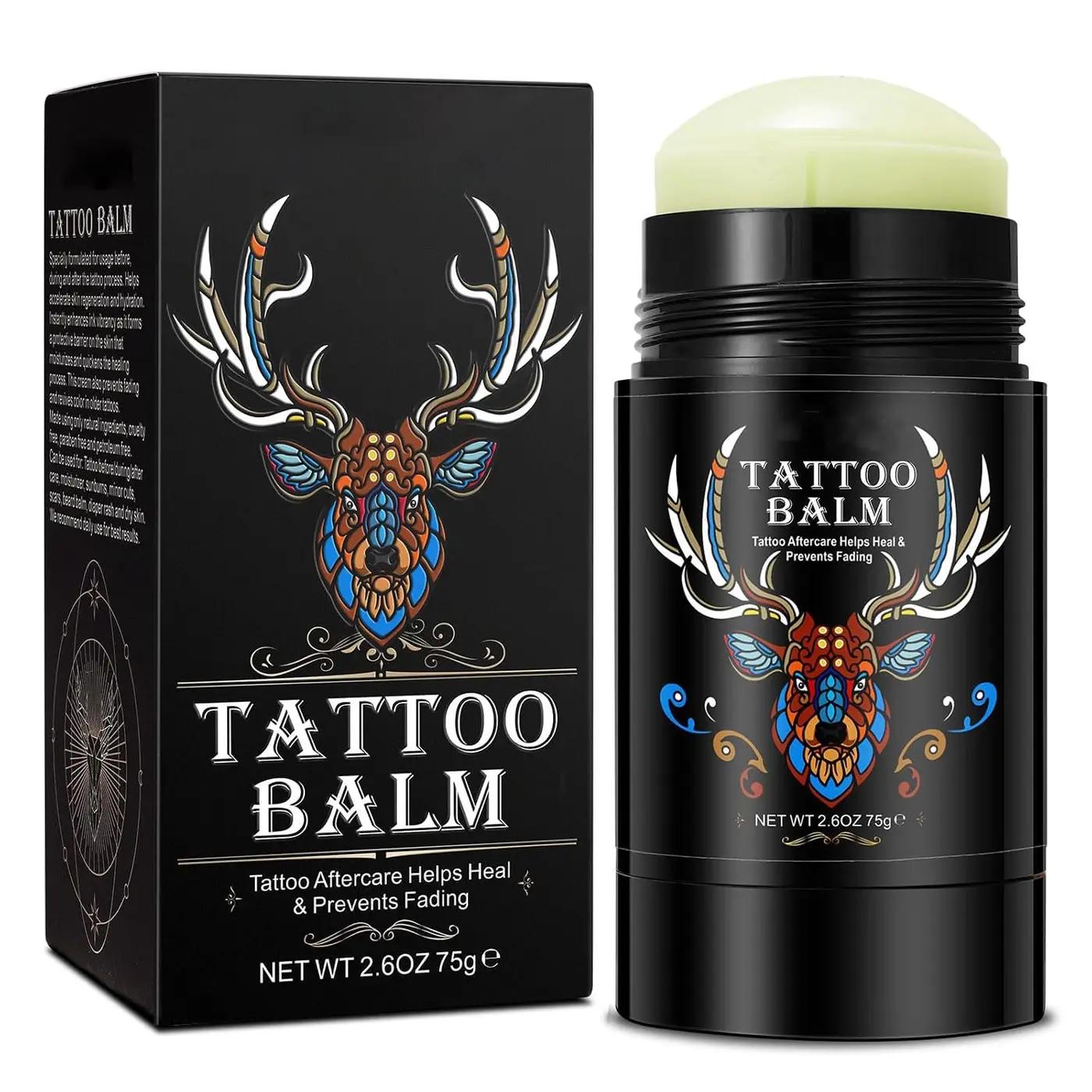 Tattoo Aftercare Butter Balm, 2.6 oz, Old &amp; New Tattoo Moisturizer Healing Brightener for Color Enhance, Natural Organic Tattoo Cream