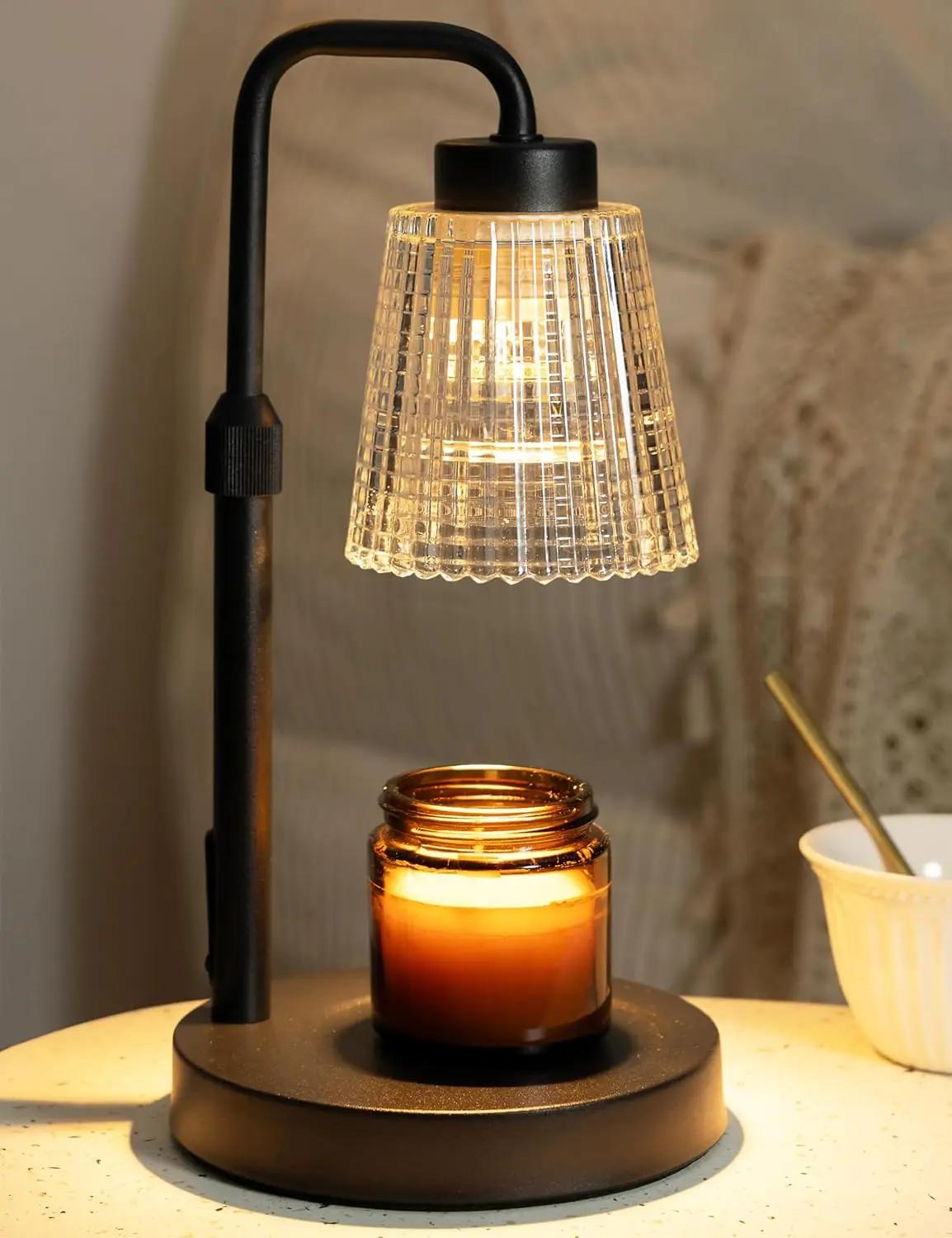 GODONLIF Candle Warmer Lamp with Timer Dimmable, Birthday Gifts for Women Mom, House Warming Gifts New Home Decor, Wax Melt Warmer for Jar Candles with 2 Bulbs Recycled Claim Standard Blended