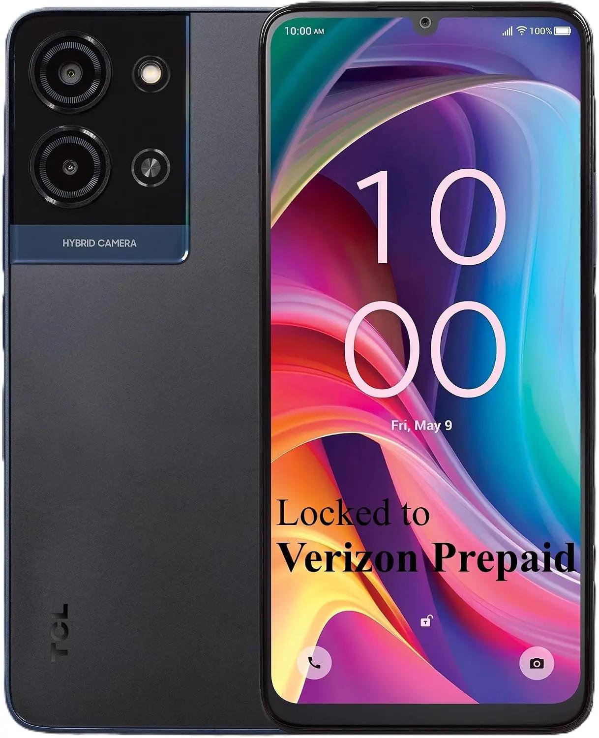 Verizon Prepaid Alcatel TCL K33 5G Smartphone, 64GB, 6.75" HD+ Display, 13MP Dual Camera, 5010mAh Long-Lasting Battery, Android - Locked to Verizon - Space Gray (NOT COMPATIBLE WITH VERIZON POST PAID)