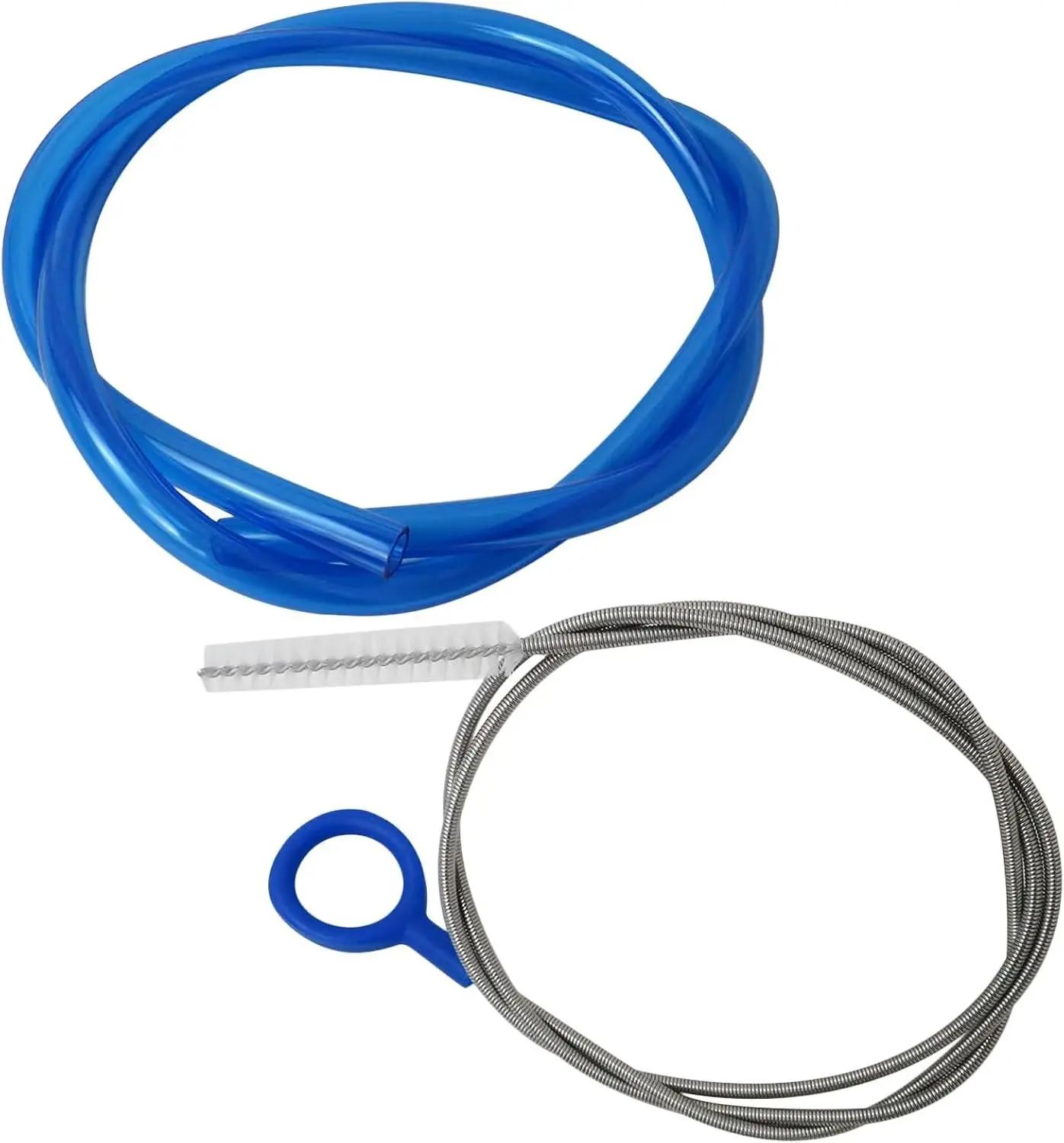 Homesweet Flexible Replacement Tube and Tube Cleaning Brush for Hydration Systems Convenient Water Access (Blue) (Latest New)