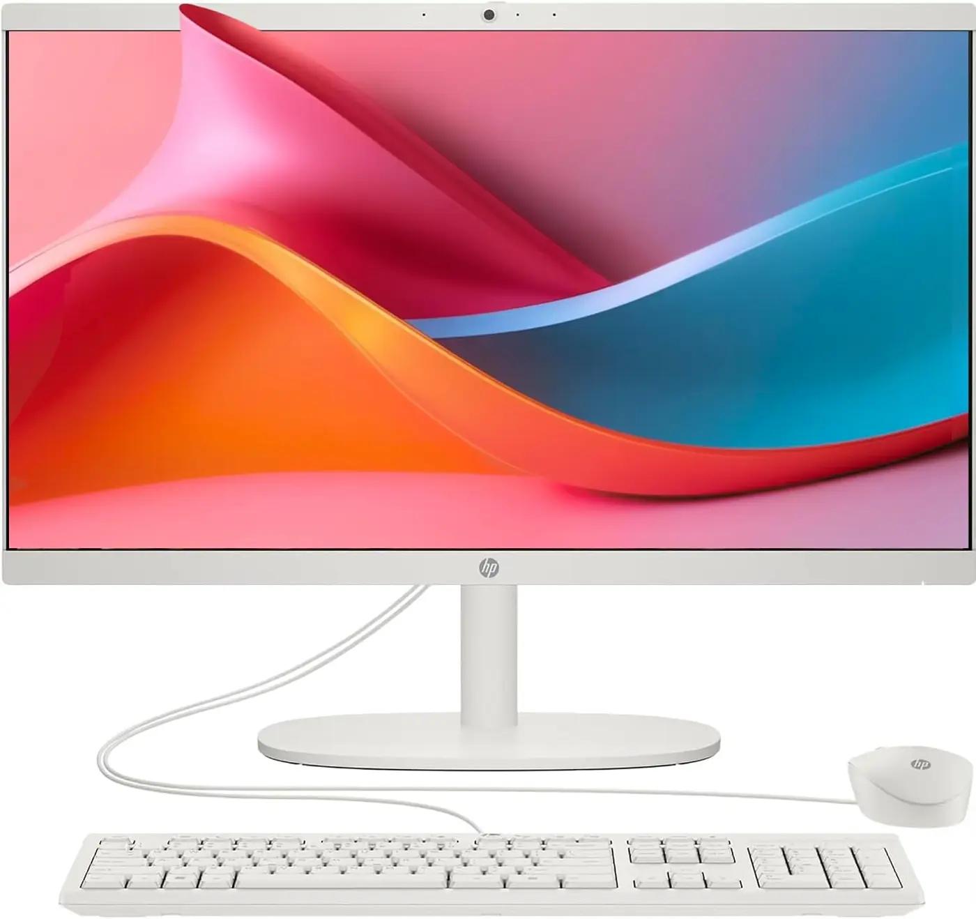 HP 2025 22" FHD All-in-One Desktop Computer • The New Version for Everyday Use • Latest 13th Gen Intel Quad-Core CPU • HDMI • Type-C • Wi-Fi • HD Webcam • Win11 (16 GB RAM | 128GB Storage)