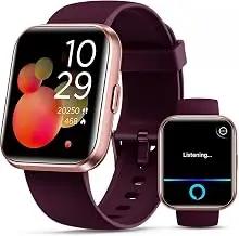 Smartwatch for Women, Compatible with Android & iPhone, 1.8'' Fitness Tracker Watch with Alexa, Call & Notification Alerts, Heart Rate & Sleep Monitor, 120 Sports Modes, Waterproof Watch for Women