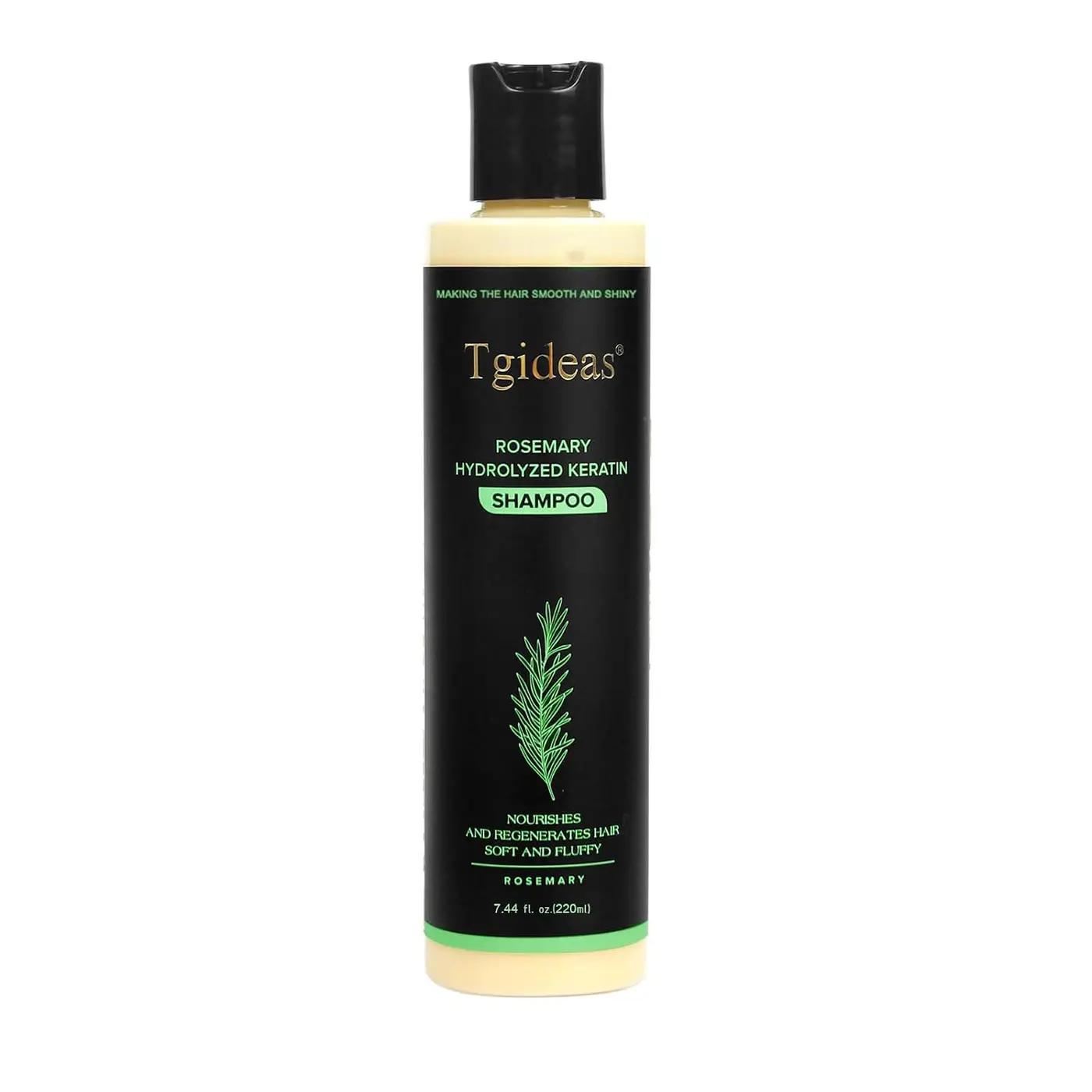 Tgideas Organic Rosemary Hair Growth Shampoo for Women and Men-Natural Thickening &amp; Strengthening Shampoo with Hydrolyzed Keratin for Thinning Hair &amp; Hair Loss 7.4 fl.oz
